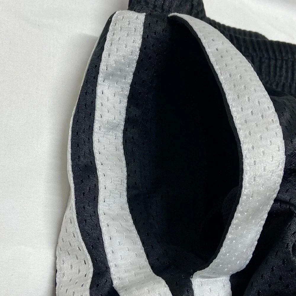 Adidas Aero Ready Shorts Men's M Black‎ Mesh White Classic Stripe 7